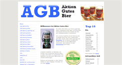 Desktop Screenshot of aktiongutesbier.de